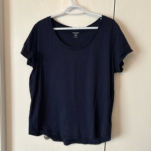 EveryWear Slub-Knit T-Shirt in navy